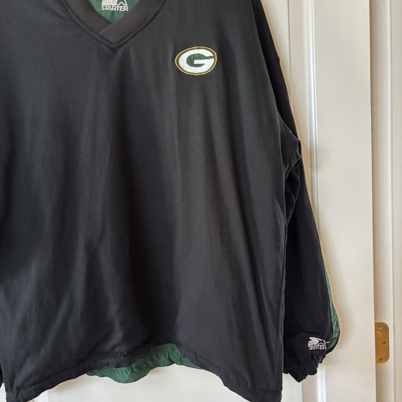 Packers Starter Coat NFL Pullover Jacket reversible Men's XL Green Bay - Picture 12 of 14